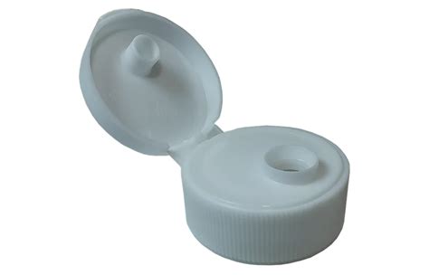 28 400 White PP Plastic Flip Top Snap Caps Kaufman Container