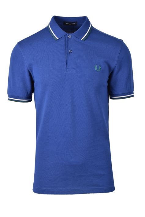 Fred Perry Twin Tipped Polo Shirt Nautical Blue M3600 Michael Stewart