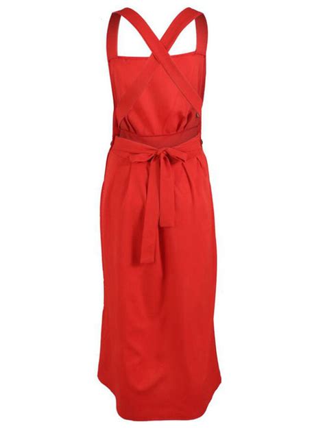 Maxikleid Rot Sommerkleider lang ärmellos mit Trägern Damenmode