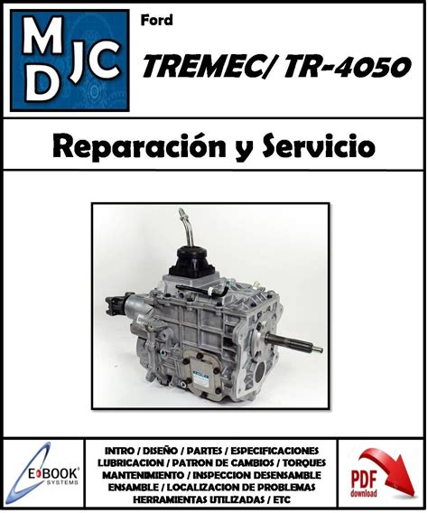 Ford Tremec Tr 4050 MDJC MANUALES DE TALLER