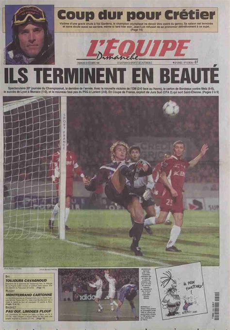 L Quipe Front Page From December