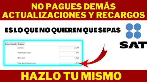 Calcula Tus Actualizaciones Y Recargos No Pagues Demas Con Este Excel