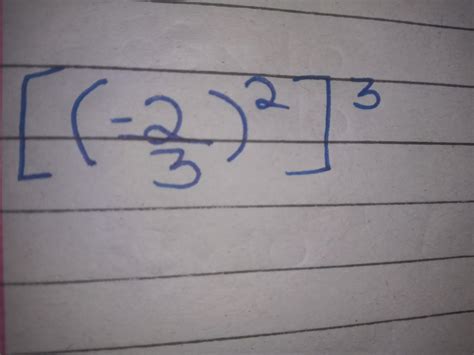 Solve Using Laws Of Exponent 2 3 Raise To The Power 2 Power 3