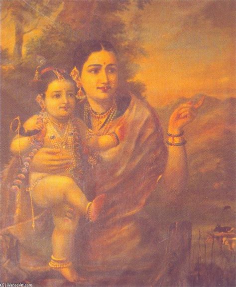 Artwork Replica Maharani With Prince By Raja Ravi Varma 1848 1906