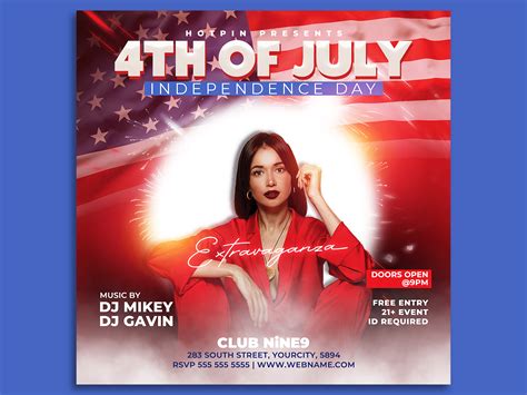 Independence Day Flyer Template By Hotpin On Dribbble