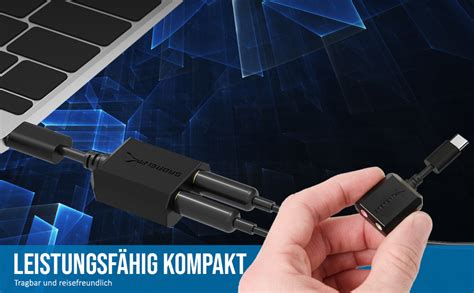 Sabrent Usb C Externe Soundkarte Usb Typ C Auf Klinke Mm Kopfh Rer