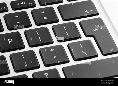 Closeup View Of Buttons On Modern Computer Keyboard Stock Photo Alamy