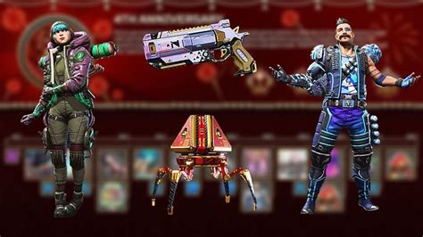 Apex Legends All Free Rewards With The 4th Anniversary Reward Tracker