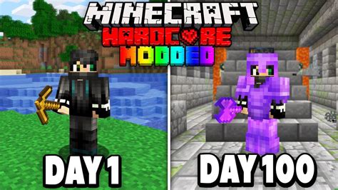 I Survived 100 Days In Hardcore Minecraft Here S What Happened YouTube