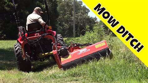 Flail Mower Is Better Than Bush Hog Offset Ditch Bank Cutter Follow Up