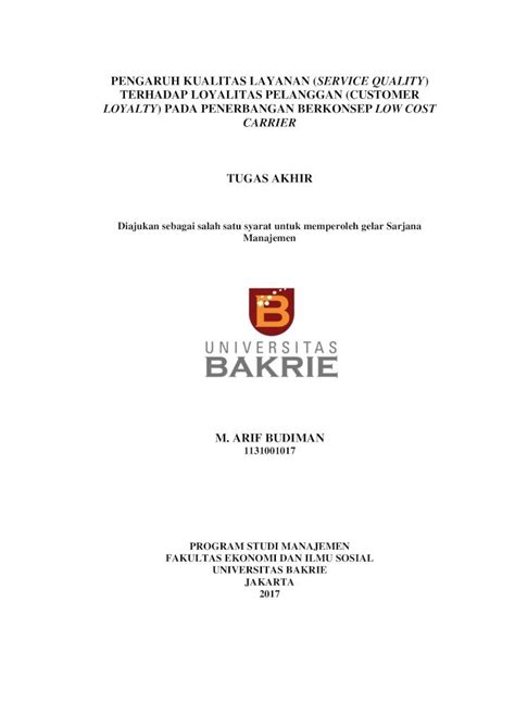 Pdf Tugas Akhir Repository Bakrie Ac Idrepository Bakrie Ac Id