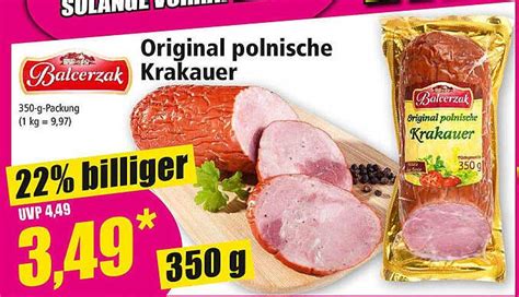 Balcerzak Original Polnische Krakauer Angebot Bei Norma Prospekte De