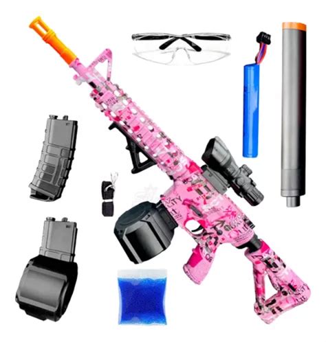 Arminha De Gel Pequena - Arma De Gel Arminha Orbeez M416-a Automática Rifle Com Mira Rosa ...