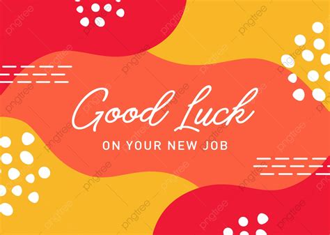 Clipart Good Luck New Job Cards