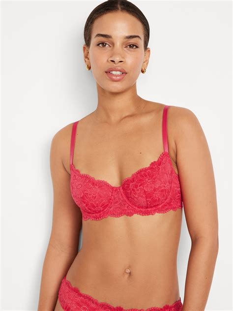 Lace Underwire Balconette Bra Old Navy