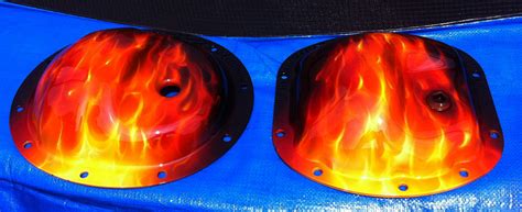 True Fire On Jeep Wheel Covers — Dallas Airbrushdallas Airbrush