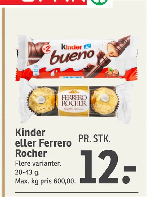 Kinder Eller Ferrero Rocher Tilbud Hos SPAR