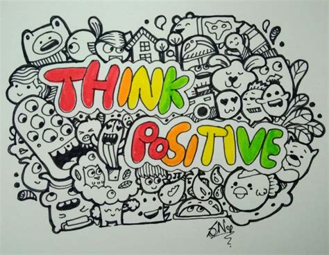 Doodle Theme Think Positive Positive Thinking Doodles Doodle Videos