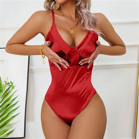 Ydkzymd Lingerie Babydoll Red Sexy Lingerie For Women Delicate Floral