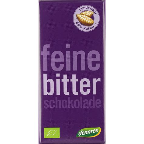 Bio Feine Bitterschokolade Von Dennree Bei Greenist De