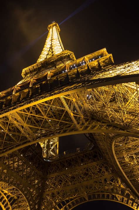 Tour Eiffel In The Night Editorial Image Image Of Light 86464955