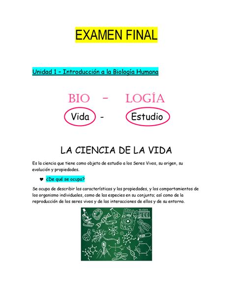 Examen Final Resumen Para Promo Examen Final Unidad