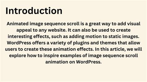 7 inspiring examples of image sequence scroll animation | PPT