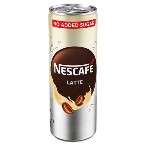 NescafÉ Latte No Added Sugar Iced Coffee 250ml Tesco Groceries