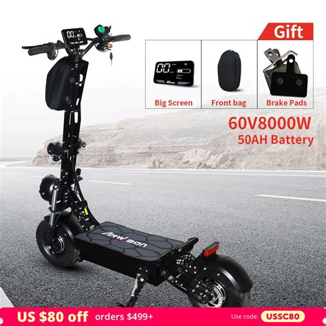 Arwibon Q Pro Electric Scooter V Ah W Km H Motor Inch