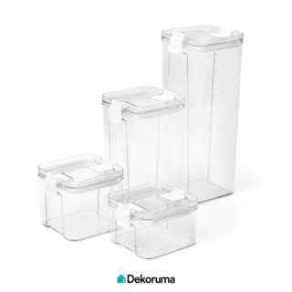 Jual Dekoruma Ema Toples Makanan Serbaguna Putih Food Storage Box