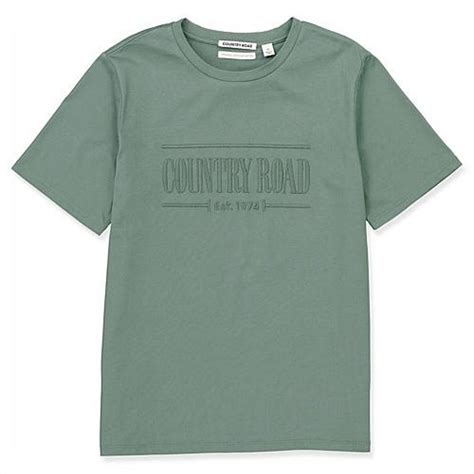 selling country road heritage tee   sage colour depop