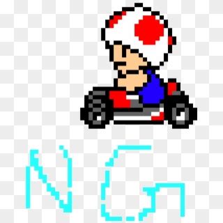 Toad Mario Kart - Toad Pixel Art Minecraft Clipart (#4164063) - PikPng