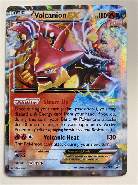 Pokemon Volcanion Ex Xy Black Star Promo Values Mavin