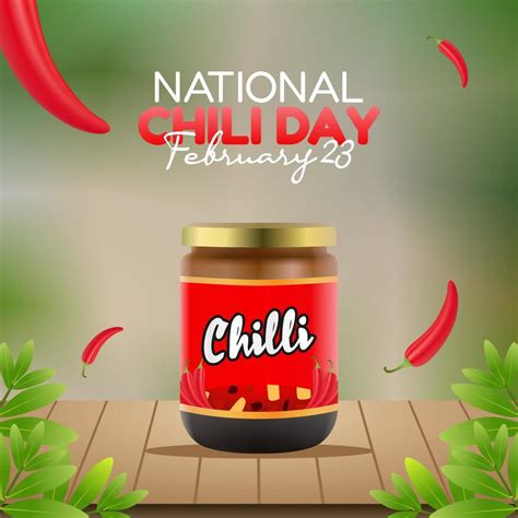 vector graphic of national chili day good for national chili day celebration. flat design. flyer ...