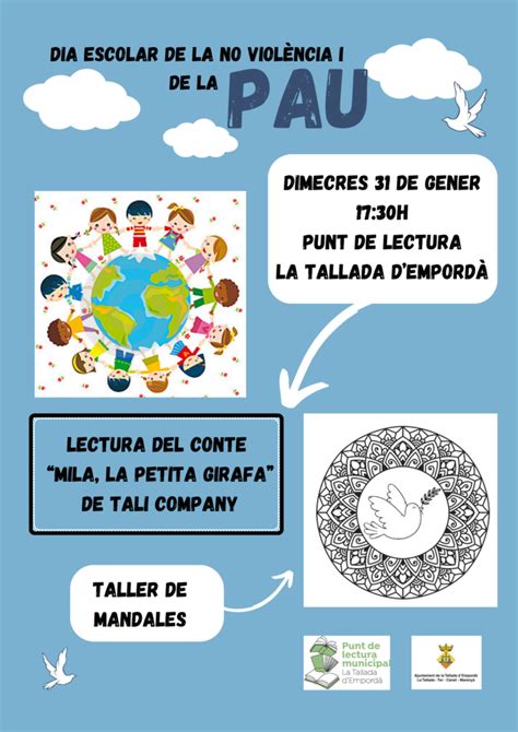 Dia Escolar De La No Viol Ncia I De La Pau Web Oficial De L