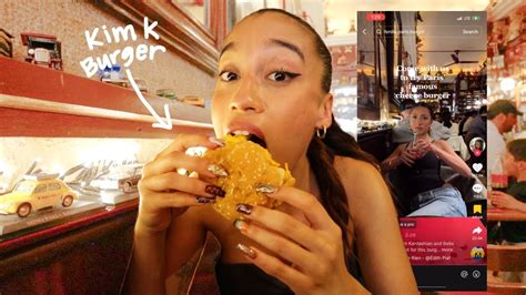 I Tried The Tik Tok Viral Kim Kardashian Burger Paris Part 2 Youtube