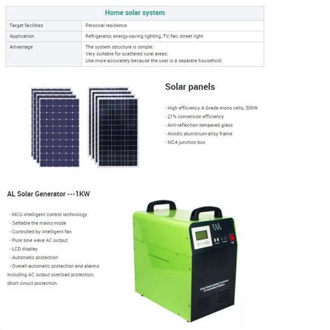 1000 Watt Off Grid Solar Energy System With Panel Completed Set 1kw