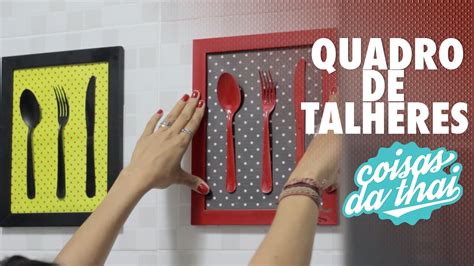 DIY Quadro De Talheres Para Cozinha Gastando Pouco YouTube