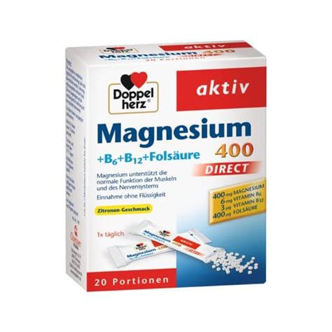 Doppelherz Magnesium B Vitamine Direct Beutel 20 St Beutel