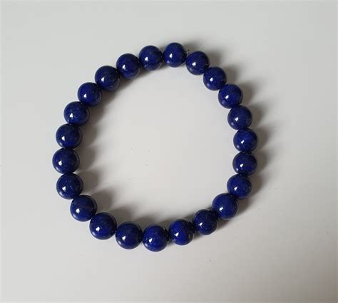 Bracelet Pierre Lapis Lazuli 8mm Flore Power