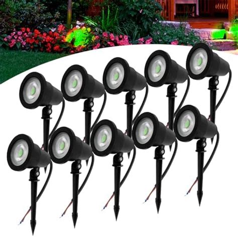 Kit Lumin Ria Espeto Jardim Cob Led W Prova D Gua Verde Amazon Br