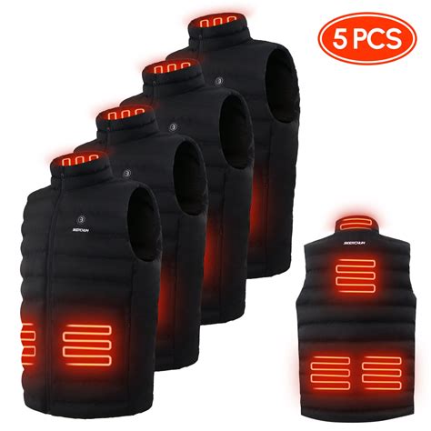 Bodychum Heated Vest For Men With Battery Pack 6 Heating Zones