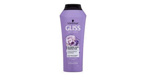 Schwarzkopf Gliss Blonde Hair Perfector Purple Repair Shampoo Amponi