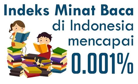 Minat Baca Orang Indonesia Sangat Rendah