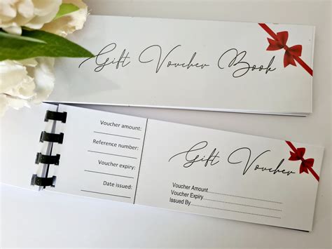 Business Gift Voucher Booklet card Promotional tool logo