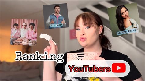 Ranking Youtubers Youtube