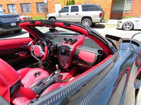 Pagani Huayra Red Interior