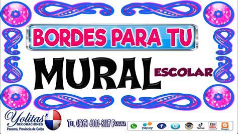 Bordes Esquineras Para Armar Mi Propio Mural De Tablero Escolar YouTube