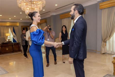 Current Miss Universe meets with Nayib Bukele - timenews