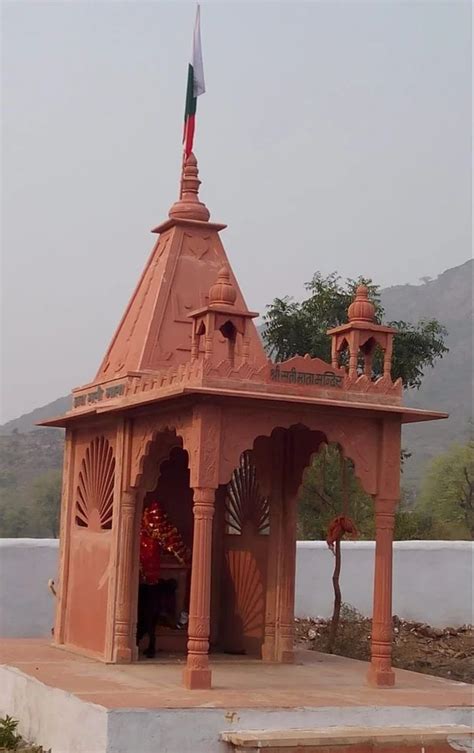 18 Feet Red Sandstone Temple Design Modern At Rs 550000 In Dausa ID